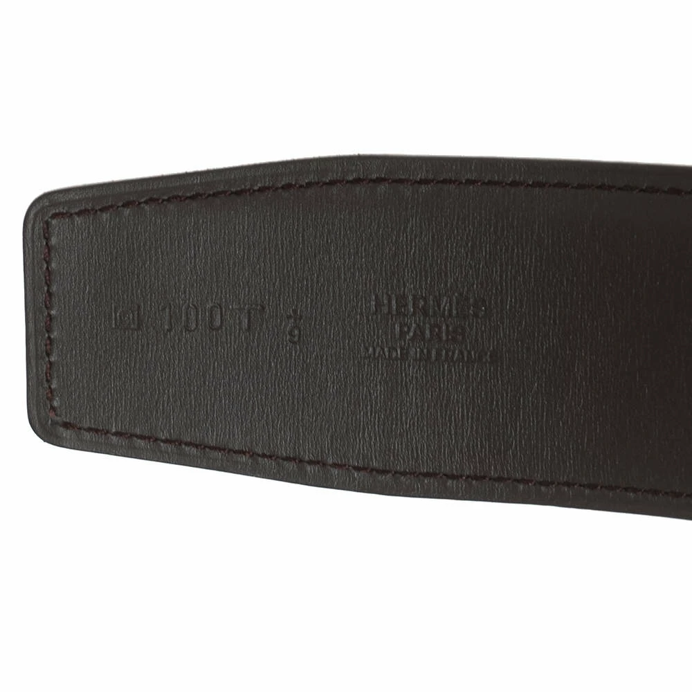 Hermes Black/Moka Box And Swift Leather Constance Reversible Belt 100CM For Men 8 Hermes Black/Moka Box And Swift Leather Constance Reversible Belt 100CM For Men - Image 6