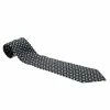 Hermes Black And White Printed Silk Tie For Men -Deals Hermes Store luxury men hermes used accessories p59472 0001