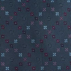 Hermes Dark Blue Floral Woven Silk Tie For Men -Deals Hermes Store luxury men hermes used accessories p59496 002