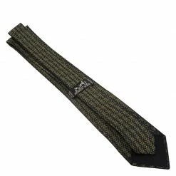 Hermes Yellow And Blue Woven Silk Tie For Men -Deals Hermes Store luxury men hermes used accessories p59547 0004