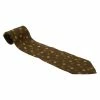 Hermes Green Printed Silk Tie For Men