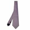 Hermes Hermès Purple Chevron Patterned Silk Jacquard Tie For Men