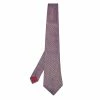 Hermes Grey & Brown Wave Patterned Silk Jacquard Tie For Men -Deals Hermes Store luxury men hermes used accessories p600502 005