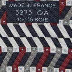 Hermes Multicolor Printed Silk Narrow Tie For Men 9 Hermes Multicolor Printed Silk Narrow Tie For Men -Deals Hermes Store luxury men hermes used accessories p600771 004