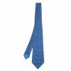 Hermes Navy Blue Moonphase Printed Silk Tie For Men -Deals Hermes Store luxury men hermes used accessories p600775 001