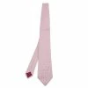 Hermes Pink Chevron Patterned Silk Jacquard Tie For Men