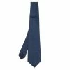 Hermes Navy Blue Patterned Silk Jacquard Tie For Men