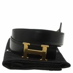 Hermes Black And Brown Leather H Buckle Reversible Belt 105 CM For Men -Deals Hermes Store luxury men hermes used accessories p60684 005