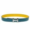 Hermes Blue And Yellow Constance Reversible Belt Size 95 CM For Men -Deals Hermes Store luxury men hermes used accessories p60890 0001