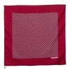 Hermes Red Geometric Printed Silk Pocket Square For Men -Deals Hermes Store luxury men hermes used accessories p612626 001