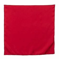 Hermes Red Silk Pocket Square For Men