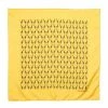Hermes Yellow Palm & Giraffe Printed Silk Pocket Square For Men -Deals Hermes Store luxury men hermes used accessories p612731 001