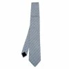 Hermes Bluish Grey Striped Silk Jacquard Tie For Men -Deals Hermes Store luxury men hermes used accessories p614801 001
