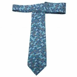Hermes Blue Horse Print Silk Tie For Men -Deals Hermes Store luxury men hermes used accessories p83404 003