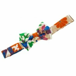 Hermes Multicolor Printed Silk Narrow Bow Tie For Men -Deals Hermes Store luxury men hermes used accessories p94231 002