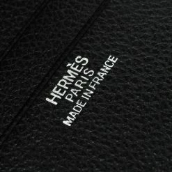 Hermes Black Evergrain Calfskin Leather Bi Fold Wallet For Men 18 Hermes Black Evergrain Calfskin Leather Bi Fold Wallet For Men -Deals Hermes Store luxury men hermes used bags p105470 007