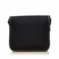 Hermes Black Canvas Mini Buenaventura Messenger Bag For Men -Deals Hermes Store luxury men hermes used bags p123110 003