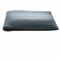 Hermes Blue Orage Leather Perforated Detail Bifold Wallet For Men -Deals Hermes Store luxury men hermes used bags p148188 0007