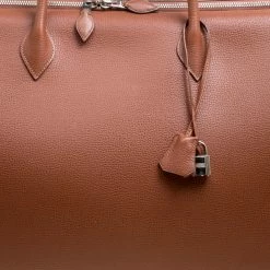 Hermes Brique Evergrain Leather Paris Bombay 50 Duffle Bag For Men 21 Hermes Brique Evergrain Leather Paris Bombay 50 Duffle Bag For Men -Deals Hermes Store luxury men hermes used bags p158816 0005