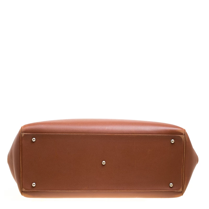 Hermes Brique Evergrain Leather Paris Bombay 50 Duffle Bag For Men 8 Hermes Brique Evergrain Leather Paris Bombay 50 Duffle Bag For Men - Image 6