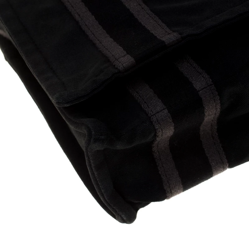 Hermes Black Canvas Fourre Tout Vassus Messenger Bag For Men 12 Hermes Black Canvas Fourre Tout Vassus Messenger Bag For Men - Image 10