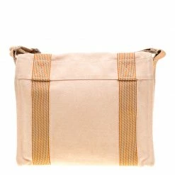 Hermes Orange Canvas Vassus Messenger Bag For Men -Deals Hermes Store luxury men hermes used bags p186515 005