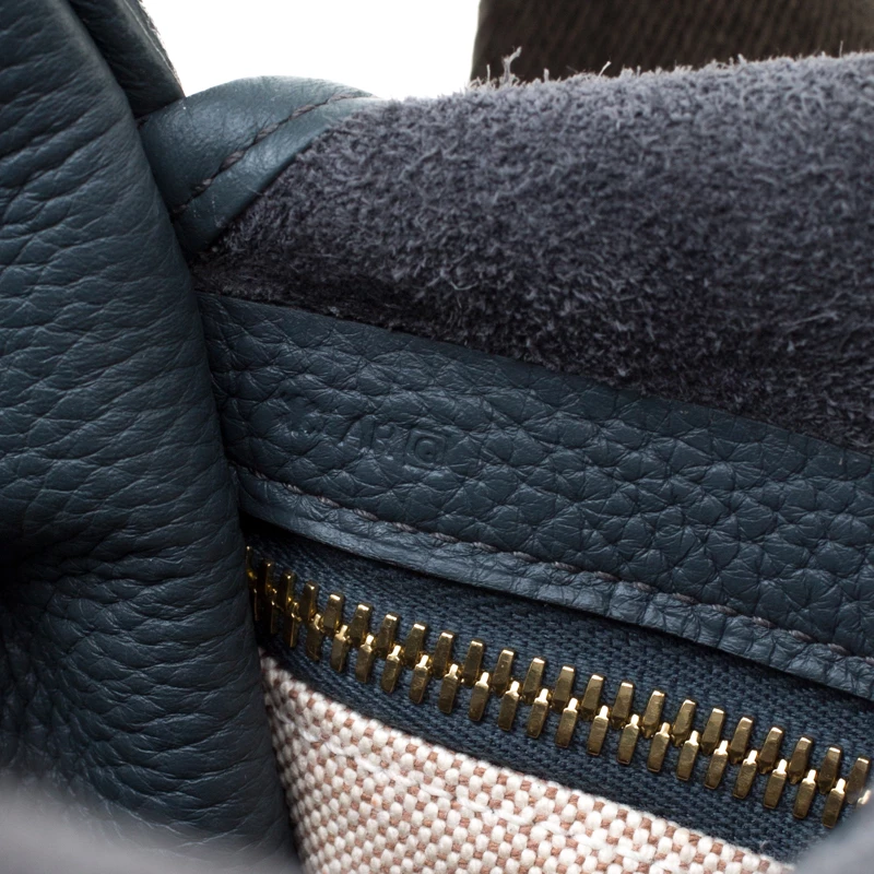 Hermes Blue Jean Togo Leather Bourlingue Messenger Bag For Men 10 Hermes Blue Jean Togo Leather Bourlingue Messenger Bag For Men - Image 8