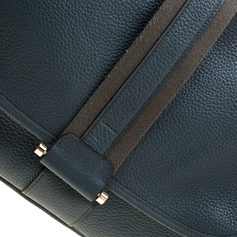 Hermes Blue Jean Togo Leather Bourlingue Messenger Bag For Men 7 Hermes Blue Jean Togo Leather Bourlingue Messenger Bag For Men - Image 5