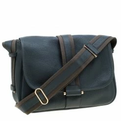 Hermes Blue Jean Togo Leather Bourlingue Messenger Bag For Men 16 Hermes Blue Jean Togo Leather Bourlingue Messenger Bag For Men -Deals Hermes Store luxury men hermes used bags p207641 009