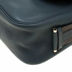 Hermes Blue Jean Togo Leather Bourlingue Messenger Bag For Men 25 Hermes Blue Jean Togo Leather Bourlingue Messenger Bag For Men -Deals Hermes Store luxury men hermes used bags p207641 011