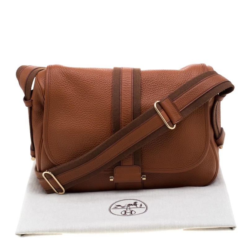 Hermes Etrusque Clemence Leather Bourlingue Messenger Bag For Men 12 Hermes Etrusque Clemence Leather Bourlingue Messenger Bag For Men - Image 10