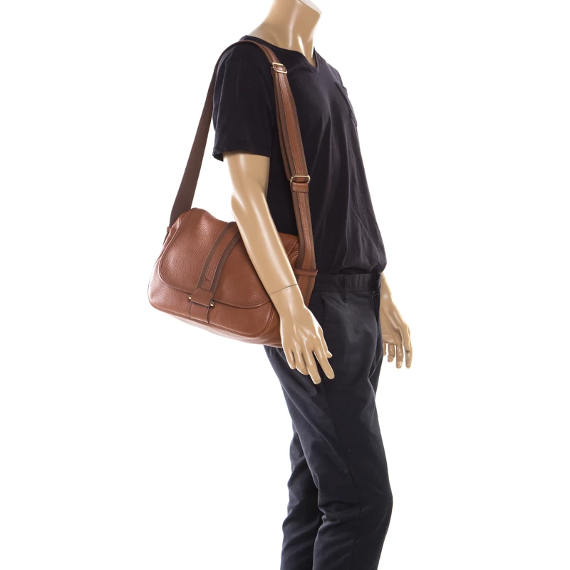 Hermes Etrusque Clemence Leather Bourlingue Messenger Bag For Men 4 Hermes Etrusque Clemence Leather Bourlingue Messenger Bag For Men - Image 2