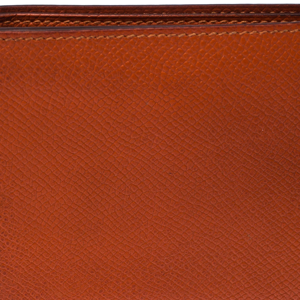 Hermes Orange Epsom Leather MC² Copernic Wallet For Men 8 Hermes Orange Epsom Leather MC² Copernic Wallet For Men - Image 6
