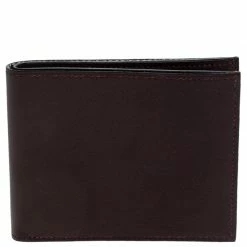 Hermes Macassar Swift Leather Citizen Twill Compact Wallet For Men
