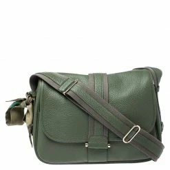 Hermes Canopee Clemence Leather Bourlingue Messenger Bag For Men