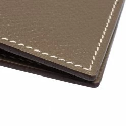 Hermes Sauge Epsom Leather MC² Euclide Card Holder For Men -Deals Hermes Store luxury men hermes used bags p310643 002