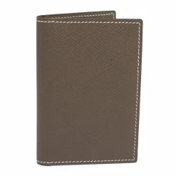 Hermes Sauge Epsom Leather MC² Euclide Card Holder For Men