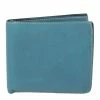 Hermes Light Blue Leather Bifold Compact Wallet For Men