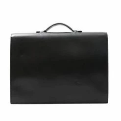 Hermes Black Box Leather Sac A DÃ©peches 41 Bag For Men -Deals Hermes Store luxury men hermes used bags p360143 006