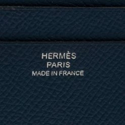 Hermes Blue De Malte Euclide Epsom MC2 Card Holder For Men -Deals Hermes Store luxury men hermes used bags p387581 005