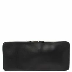 Hermes Black Vache Liegee Leather Travel Tie Case For Men -Deals Hermes Store luxury men hermes used bags p411838 009