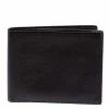 Hermes Ebene Swift Leather Citizen Twill Compact Wallet For Men