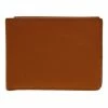 Hermes Orange Leather Bi-Fold Wallet For Men