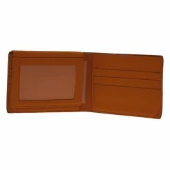 Hermes Orange Leather Bi-Fold Wallet For Men -Deals Hermes Store luxury men hermes used bags p43541 0011