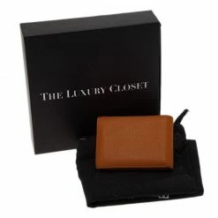 Hermes Orange Leather Bi-Fold Wallet For Men -Deals Hermes Store luxury men hermes used bags p43541 0014