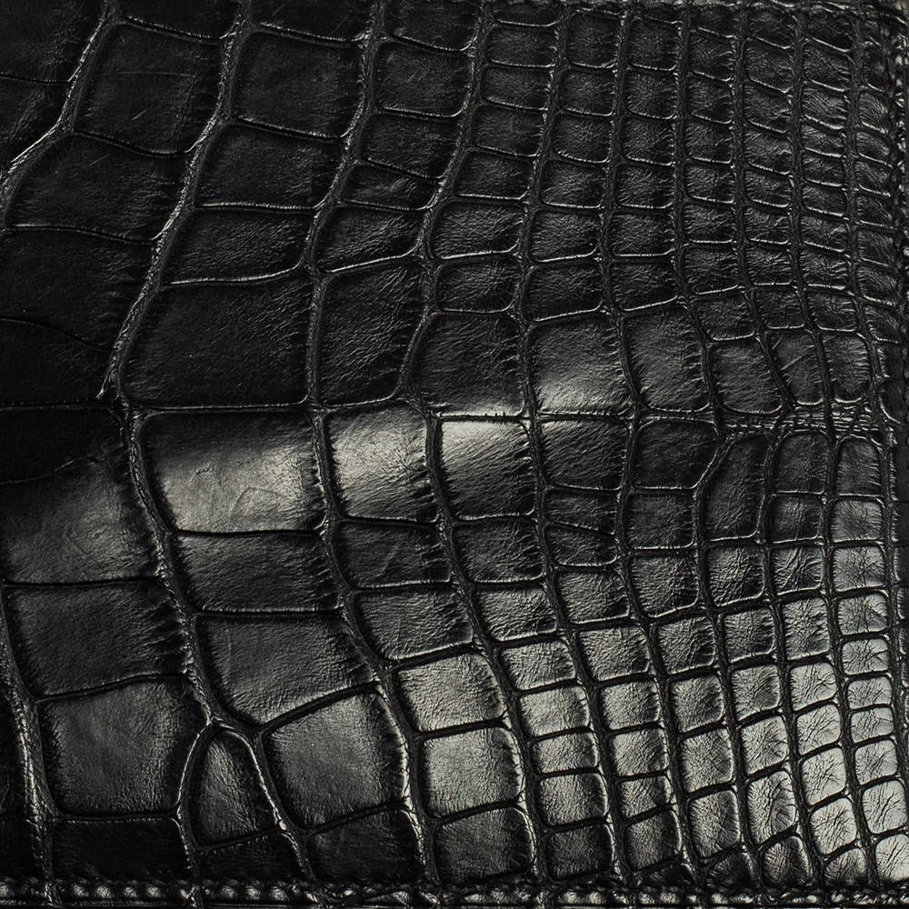 Hermes Black Alligator MC² Copernic Wallet For Men 8 Hermes Black Alligator MC² Copernic Wallet For Men - Image 6