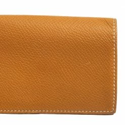 Hermes Hermés Natural Sable Epsom Leather Bifold Card Case For Men -Deals Hermes Store luxury men hermes used bags p586074 004