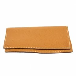 Hermes Hermés Natural Sable Epsom Leather Bifold Card Case For Men -Deals Hermes Store luxury men hermes used bags p586074 006