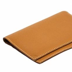 Hermes Hermés Natural Sable Epsom Leather Bifold Card Case For Men -Deals Hermes Store luxury men hermes used bags p586074 007