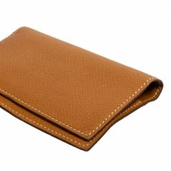 Hermes Hermés Natural Sable Epsom Leather Bifold Card Case For Men -Deals Hermes Store luxury men hermes used bags p586074 008